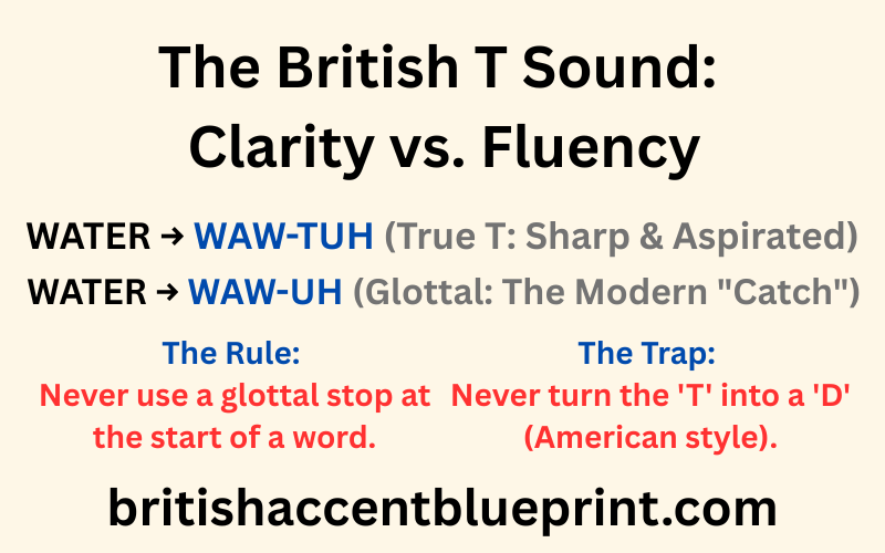 Mastering the British 'T' Sound: True T and Glottal Stop comparison